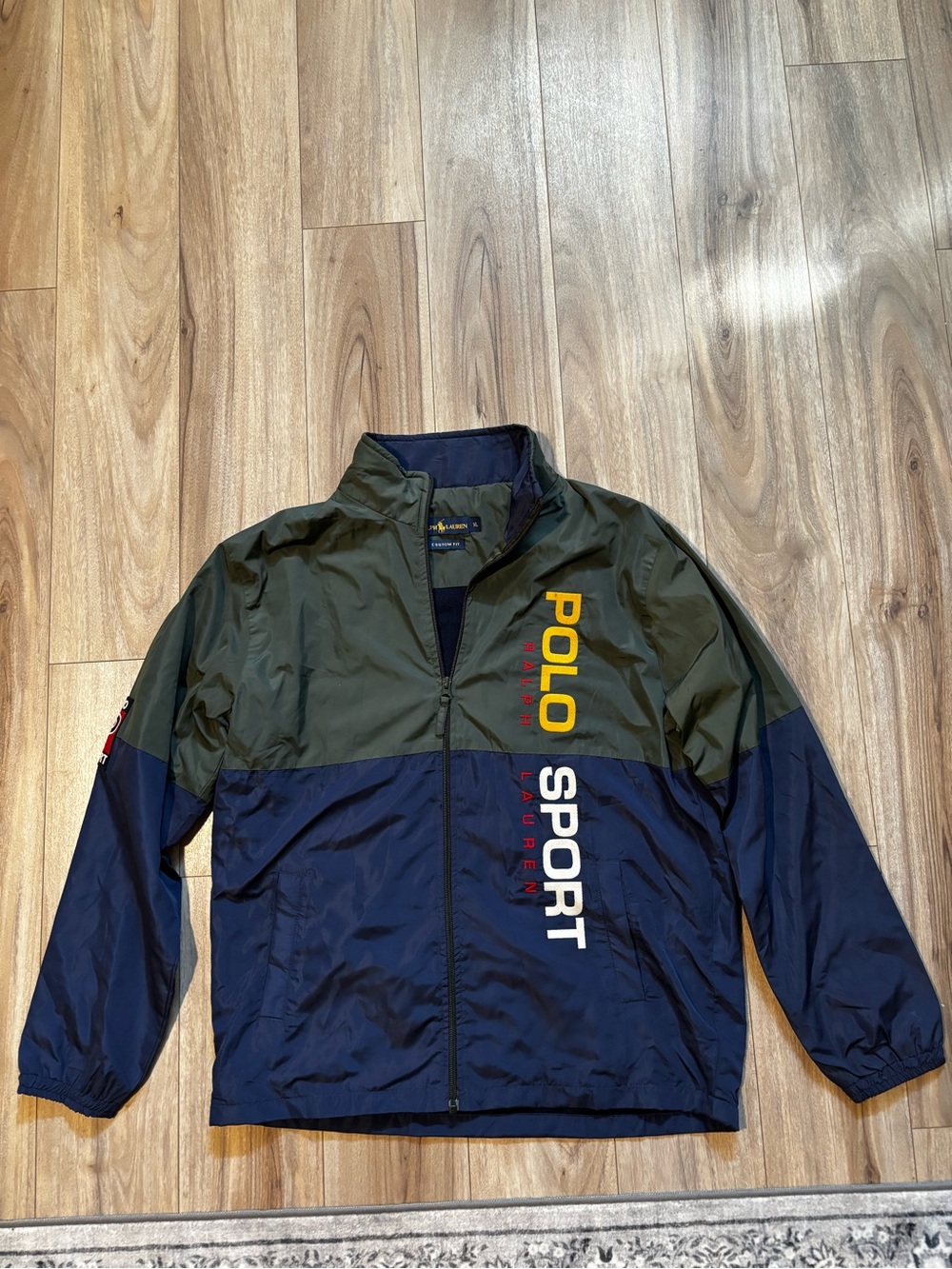 XL Ralph Lauren Polo Sport Two-Tone Colorblock Windbreaker Jacket